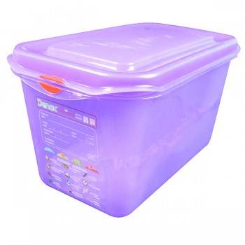 0001582 pro colour coded container 14 43ltr purple